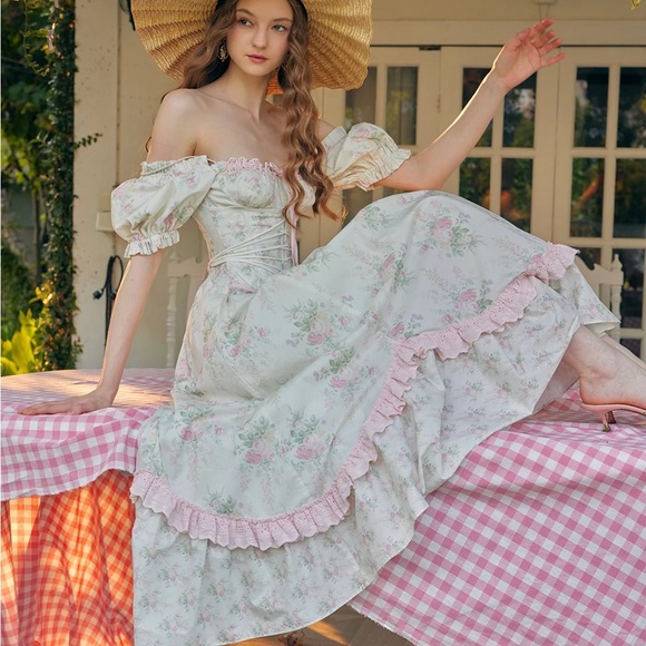 Lacemade Dresses & Skirts - Lacemade Fleur Poetry Corset Dress